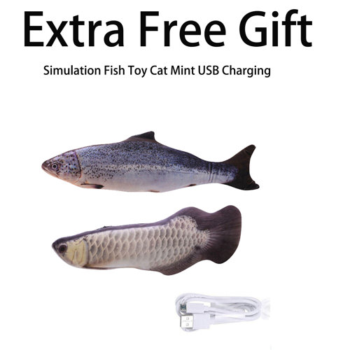 OAK DECOR BLAZE Pet Automatic Water Dish with Free Gift Cat Fish Toy Wayfair